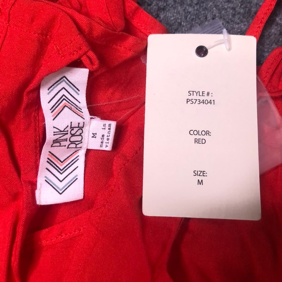 Pink Rose Red Romper - Picture 3 of 5